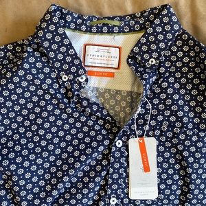 BRAND NEW Denim & Flower Collared Shirt (SLIM FIT XL)